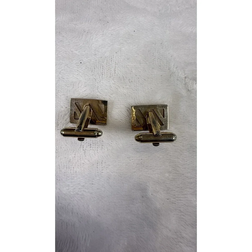 Vintage Gold Tone Cufflinks Lot Mens Formal Dress Shirt Accessories